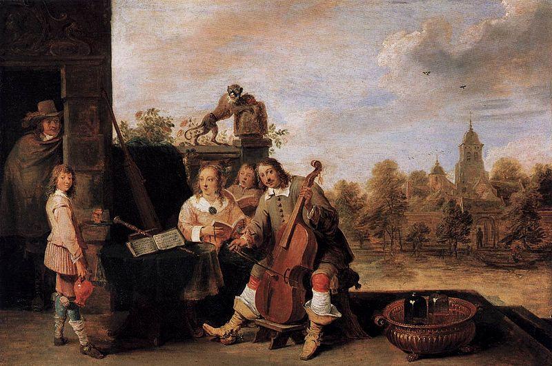 David Teniers the Younger The Painter and His Family China oil painting art